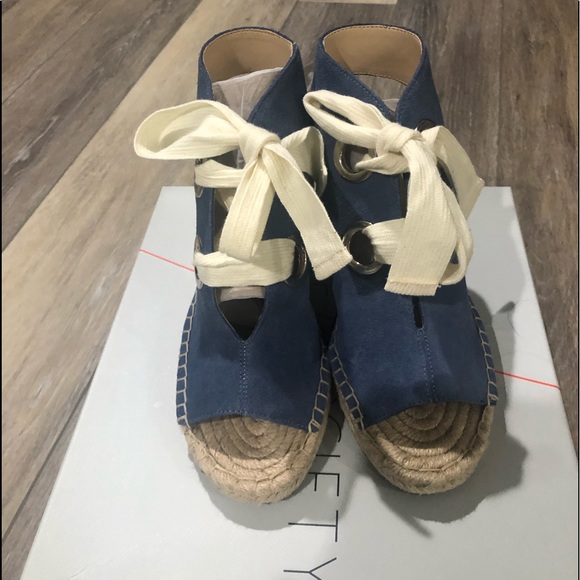 Sole Society Blue Jean Wedge NIB - Picture 5 of 12